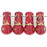 Czech Vintage Czech Style Drops 15 x 8mm Ruby - Gold Inlay (25pcs)