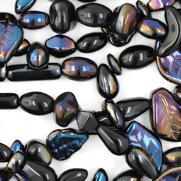 Czech Strung Pressed Bead Mixes Twilight Mix