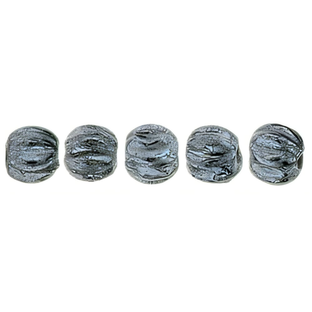Czech Melon Round 3mm Hematite