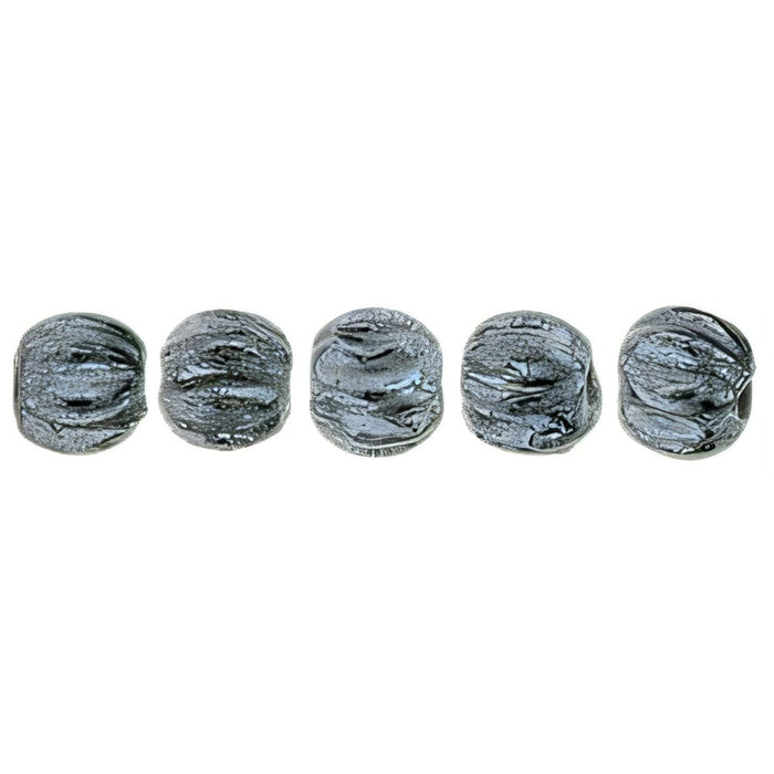Czech Melon Round 3mm Hematite