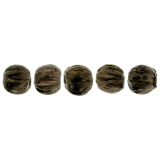 Czech Melon Round 3mm Dk Bronze