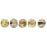 Czech Melon Round 3mm Luster - Transparent Gold/Smokey Topaz