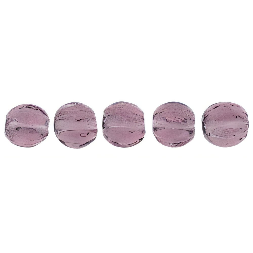 Czech Melon Round 3mm Med Amethyst