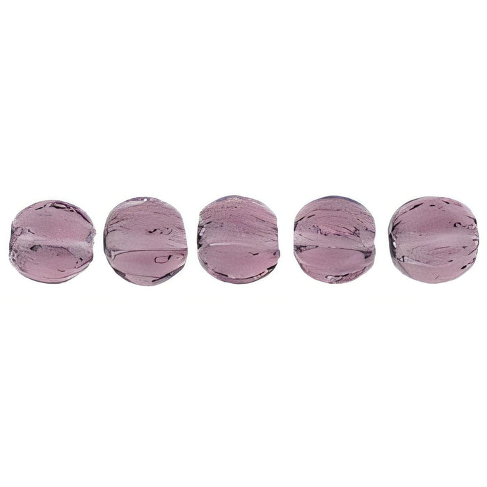 Czech Melon Round 3mm Med Amethyst