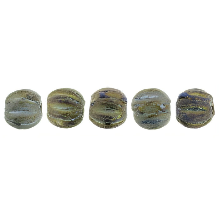 Czech Melon Round 3mm Matte - Iris - Brown