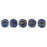 Czech Melon Round 3mm Matte - Iris - Blue
