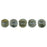 Czech Melon Round 3mm Matte - Iris - Green