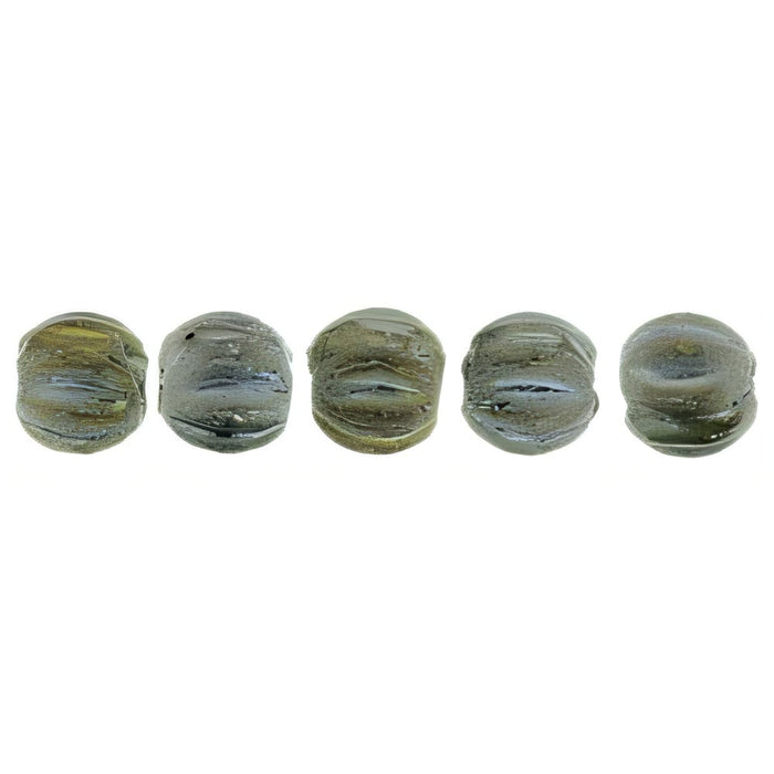 Czech Melon Round 3mm Matte - Iris - Green