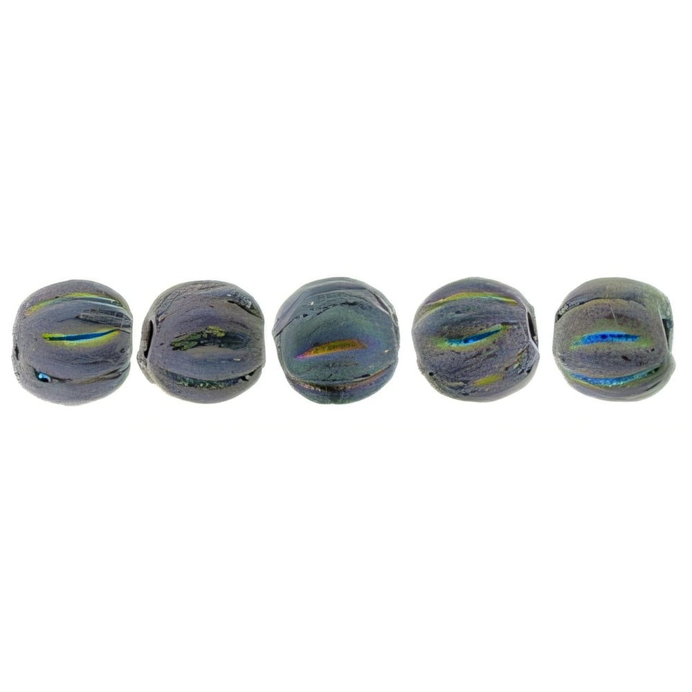 Czech Melon Round 3mm Matte - Iris - Purple