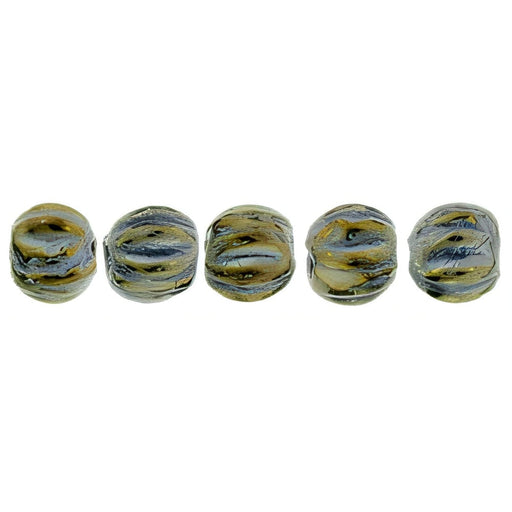 Czech Melon Round 3mm Iris - Brown
