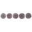 Czech Melon Round 3mm Opaque Purple