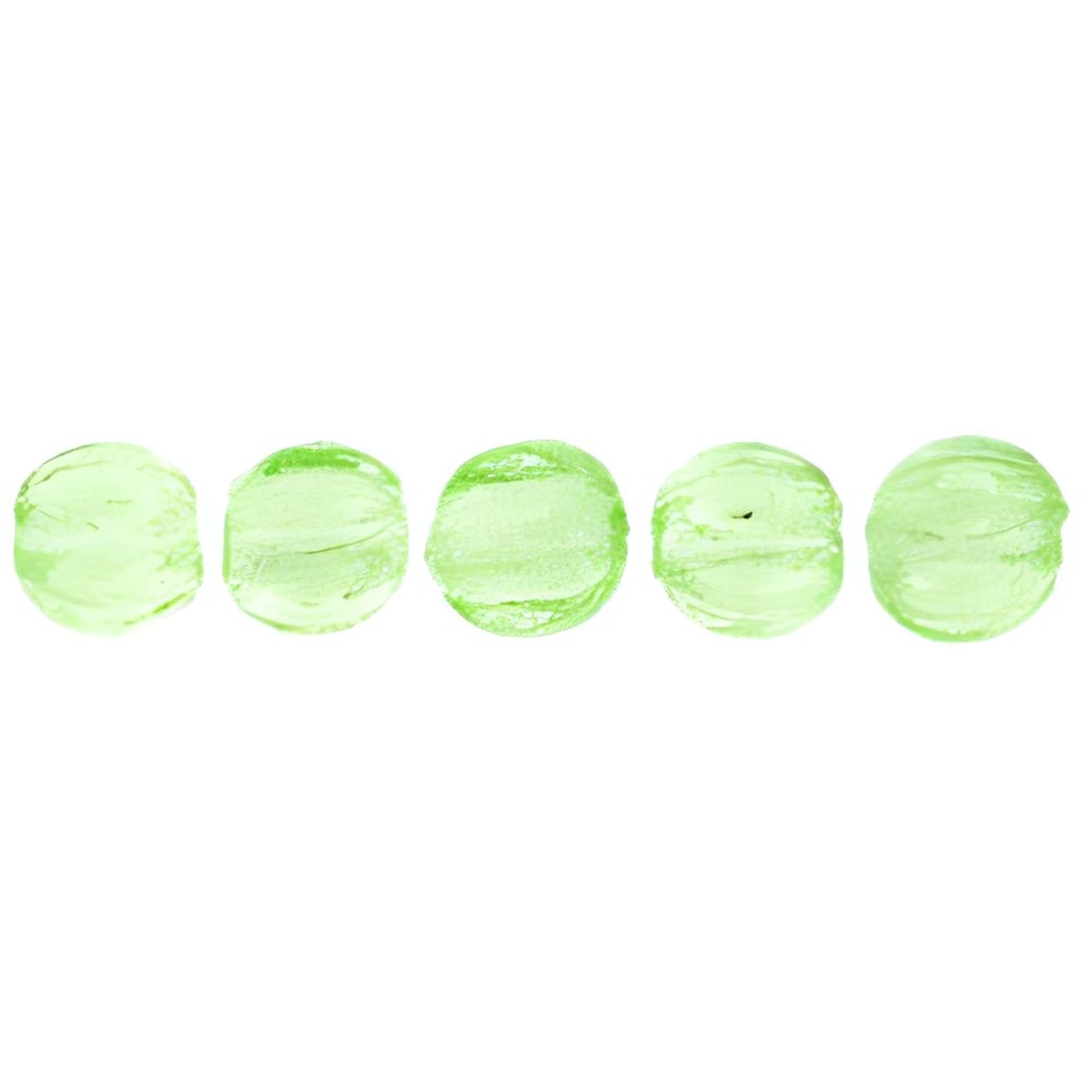 Czech Melon Round 3mm Peridot