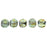 Czech Melon Round 3mm Luster - Transparent Green