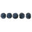 Czech Melon Round 3mm Metallic Suede - Dk Blue