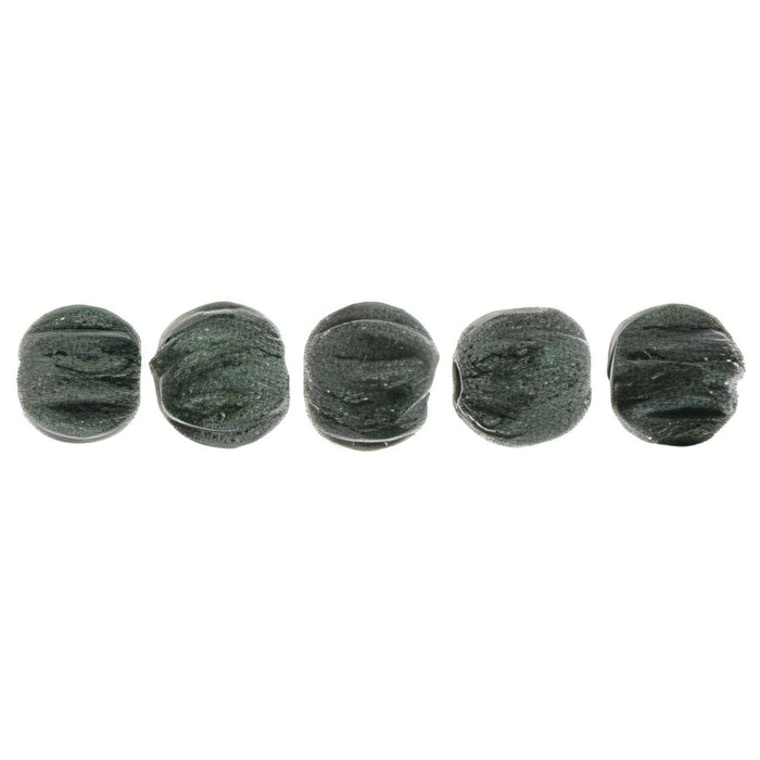 Czech Melon Round 3mm Metallic Suede - Dk Forest