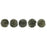 Czech Melon Round 3mm Metallic Suede - Dk Green