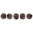 Czech Melon Round 3mm Metallic Suede - Pink