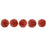 Czech Melon Round 3mm Opaque Red