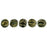 Czech Melon Round 3mm Jet - Bronze Picasso