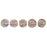 Czech Melon Round 3mm Luster Iris - Amethyst