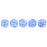 Czech Melon Round 3mm Luster Iris - Sapphire
