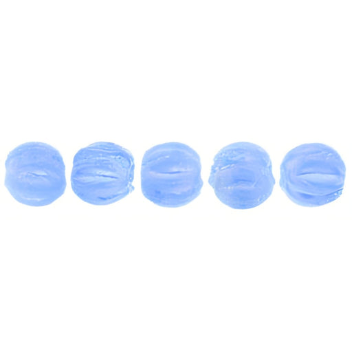 Czech Melon Round 3mm Luster Iris - Milky Sapphire