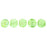 Czech Melon Round 3mm Luster Iris - Peridot