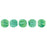 Czech Melon Round 3mm Luster Iris - Atlantis Green