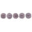 Czech Melon Round 3mm Matte - Opaque Purple