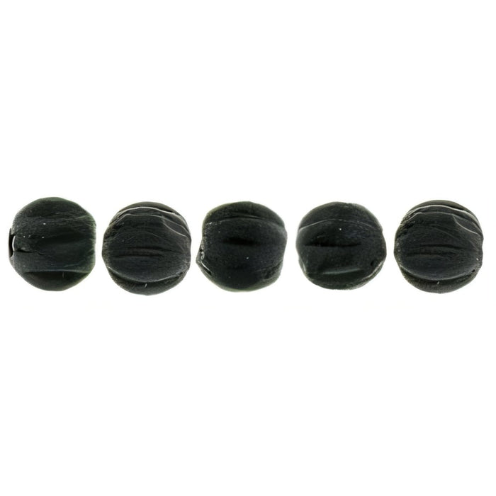 Czech Melon Round 3mm Matte - Jet