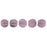 Czech Melon Round 3mm Luster - Opaque Lilac