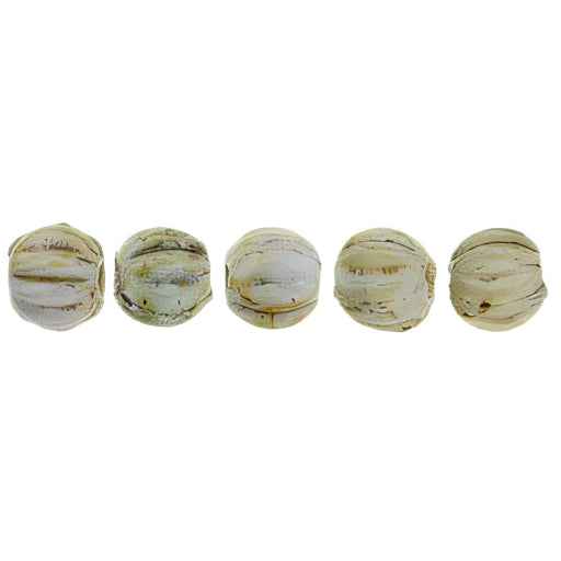 Czech Melon Round 3mm Luster - Opaque Green