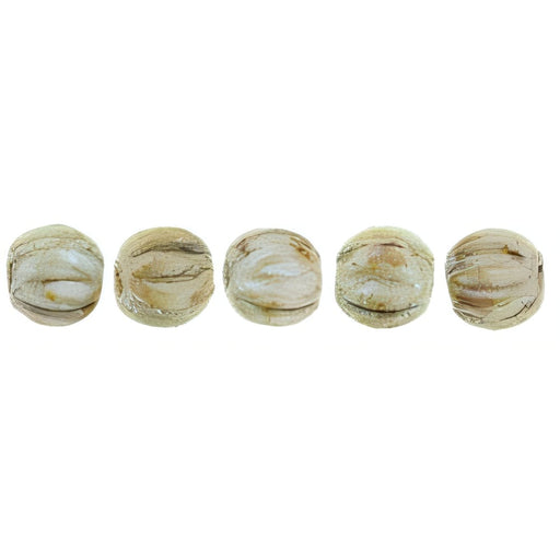 Czech Melon Round 3mm Ultra Luster - Opaque Green