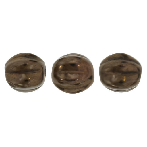 Czech Melon Round 5mm Dk Bronze (50pcs)