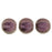 Czech Melon Round 5mm Metallic Suede - Pink (50pcs)