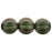 Czech Melon Round 8mm Polychrome - Olive Mauve (25pcs)
