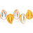 Czech Eucalyptus Leaves 12 x 9mm Topaz AB (25pcs)