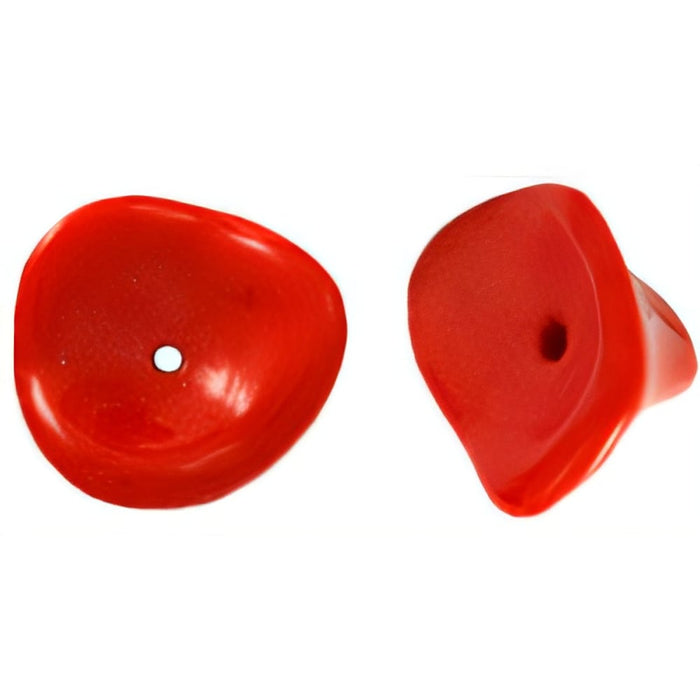Czech Three Petal Flowers 12 x 10mm Opaque Red (25pcs)