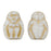 Czech Monkeys 14mm White - Gold Inlay (25pcs)