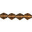 Czech Bicone 6 x 6mm Smoky Topaz (50pcs)