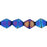 Czech Bicone 6 x 6mm Iris - Blue (50pcs)