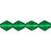 Czech Bicone 6 x 6mm Green Emerald (50pcs)