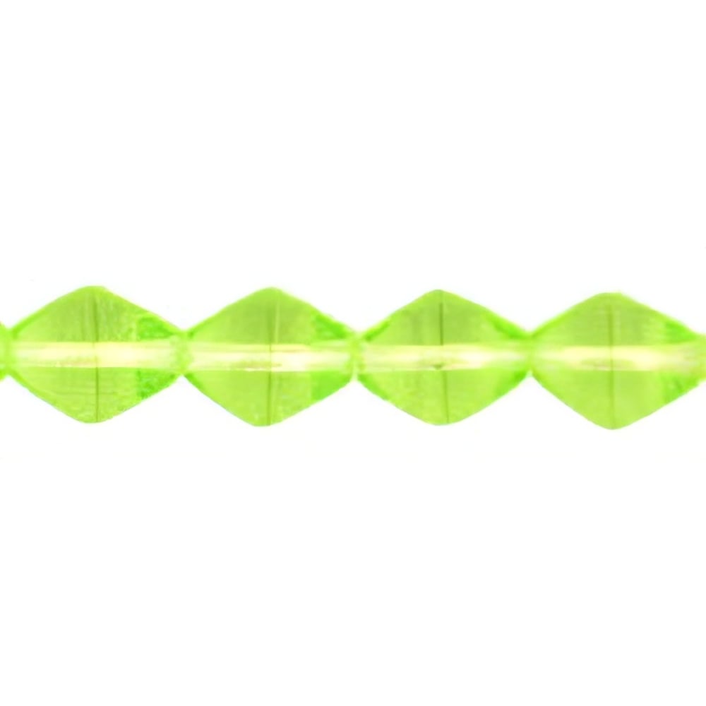 Czech Bicone 6 x 6mm Lime Green (50pcs)