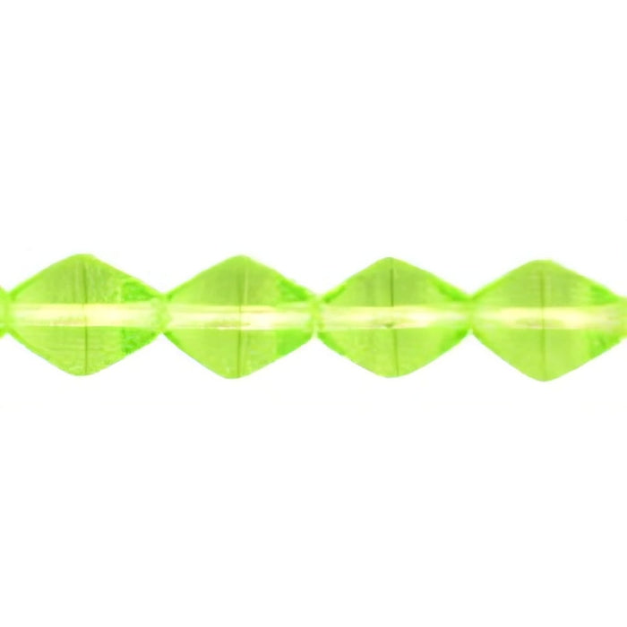 Czech Bicone 6 x 6mm Lime Green (50pcs)