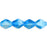 Czech Bicone 6 x 6mm Crystal/Aqua (50pcs)