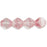 Czech Bicone 6 x 6mm Crystal/Pink (50pcs)