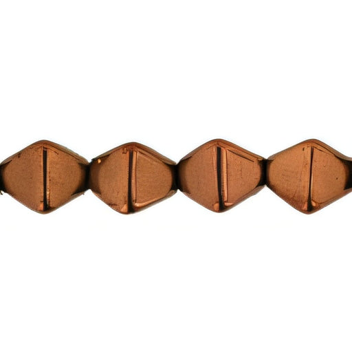 Czech Bicone 6 x 6mm Luster - Dk Bronze (50pcs)