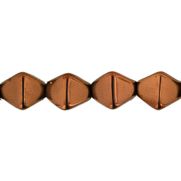 Czech Bicone 6 x 6mm Luster - Dk Bronze (50pcs)