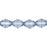 Czech Bicone 6 x 6mm Luster - Transparent Blue (50pcs)