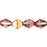 Czech Bicone 6 x 6mm Luster - Apollo - Gold (50pcs)